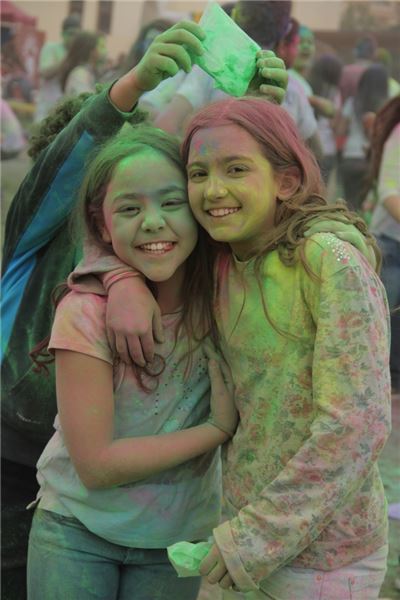 Fun at the Music and Color Festival at the ISC - City of 6 October in Egypt.